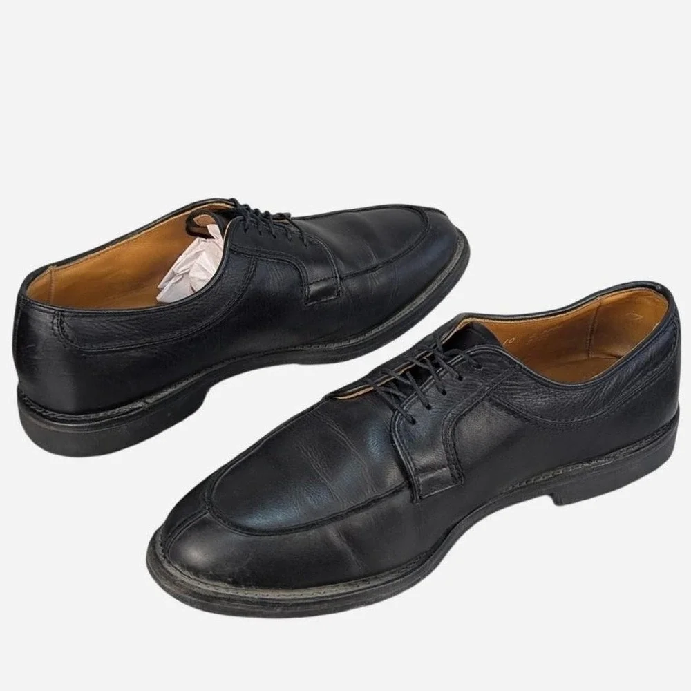 Allen Edmonds Stockbridge Split Toe Oxford Black Men's 10D Made in USA